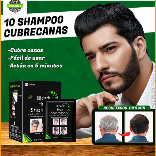 Dexe Shampoo Cubre Canas Black Hair x Caja de 10 Sachets